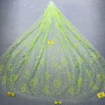 LC3624 Moonlight Floral Glitter Tulle Fabric