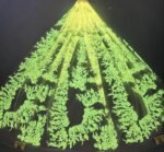 LC3629-2 Moonlight Floral Glitter Tulle Fabric