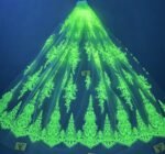 LC3704 Moonlight Floral Glitter Tulle Fabric