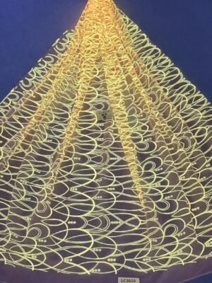 LC3616 Moonlight Floral Glitter Tulle Fabric