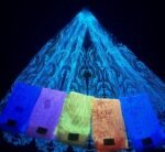 LC3636 Moonlight Floral Glitter Tulle Fabric