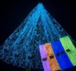 LC3603 Moonlight Floral Glitter Tulle Fabric