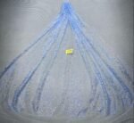 LC3550 Moonlight Floral Glitter Tulle Fabric