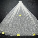 LC3565-32 Pure Silver Bridal Glitter Lace