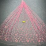 LC3688 Moonlight Floral Glitter Tulle Fabric