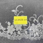 LC3428-19 Pure Silver Bridal Glitter Lace