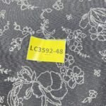 LC3592-48 Pure Silver Bridal Glitter Lace