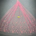 LC3594 Moonlight Floral Glitter Tulle Fabric