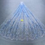 LC7673 Custom 3D Embellished Tulle Fabric