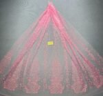 LC3550 Moonlight Floral Glitter Tulle Fabric
