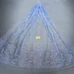 LC7208 Custom 3D Embellished Tulle Fabric