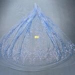LC7644 Custom 3D Embellished Tulle Fabric
