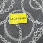 LC3596-44 Pure Silver Bridal Glitter Lace