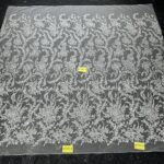 LC3483-40 Pure Silver Bridal Glitter Lace
