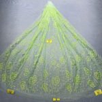 LC3678 Moonlight Floral Glitter Tulle Fabric