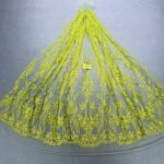 LC7673 Custom 3D Embellished Tulle Fabric