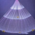 LC3678 Moonlight Floral Glitter Tulle Fabric