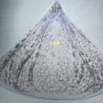 LC7637 Custom 3D Embellished Tulle Fabric