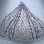 LC7673 Custom 3D Embellished Tulle Fabric