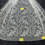 LC3595-22 Pure Silver Bridal Glitter Lace