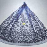 LC7637 Custom 3D Embellished Tulle Fabric