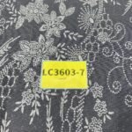 LC3603-7 Pure Silver Bridal Glitter Lace
