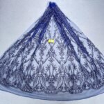LC7673 Custom 3D Embellished Tulle Fabric