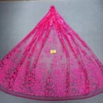 LC7640 Custom 3D Embellished Tulle Fabric