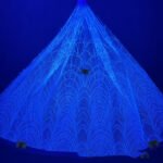 LC3678 Moonlight Floral Glitter Tulle Fabric