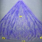 LC3685 Moonlight Floral Glitter Tulle Fabric