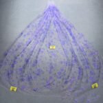 LC3594 Moonlight Floral Glitter Tulle Fabric