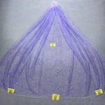 LC3688 Moonlight Floral Glitter Tulle Fabric