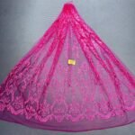 LC7672 Custom 3D Embellished Tulle Fabric