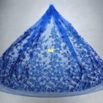 LC7637 Custom 3D Embellished Tulle Fabric