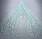 LC3634 Moonlight Floral Glitter Tulle Fabric