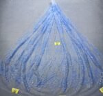 LC3635 Moonlight Floral Glitter Tulle Fabric