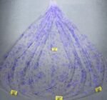 LC3597 Moonlight Floral Glitter Tulle Fabric