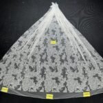 LC3600-3 Pure Silver Bridal Glitter Lace
