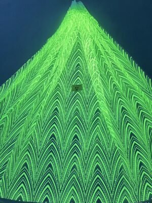 LC3705 Moonlight Floral Glitter Tulle Fabric