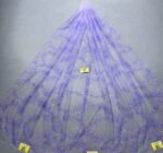 LC3687 Moonlight Floral Glitter Tulle Fabric