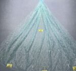 LC3664 Moonlight Floral Glitter Tulle Fabric