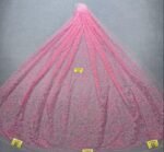 LC3666 Moonlight Floral Glitter Tulle Fabric