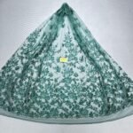 LC7637 Custom 3D Embellished Tulle Fabric