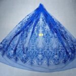 LC7644 Custom 3D Embellished Tulle Fabric