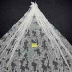 LC3600-3 Pure Silver Bridal Glitter Lace