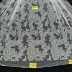 LC3600-3 Pure Silver Bridal Glitter Lace