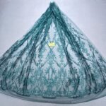 LC7673 Custom 3D Embellished Tulle Fabric