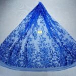 LC7208 Custom 3D Embellished Tulle Fabric