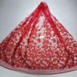 LC7637 Custom 3D Embellished Tulle Fabric