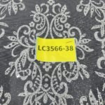 LC3566-38 Pure Silver Bridal Glitter Lace